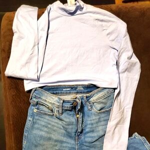 Old Navy Sky Blue High Rise Women's Jeans